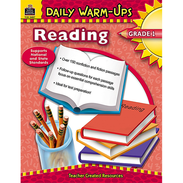 Teacher Created Resources Daily Warm-Ups - Reading Book, Grade 1 TCR3487